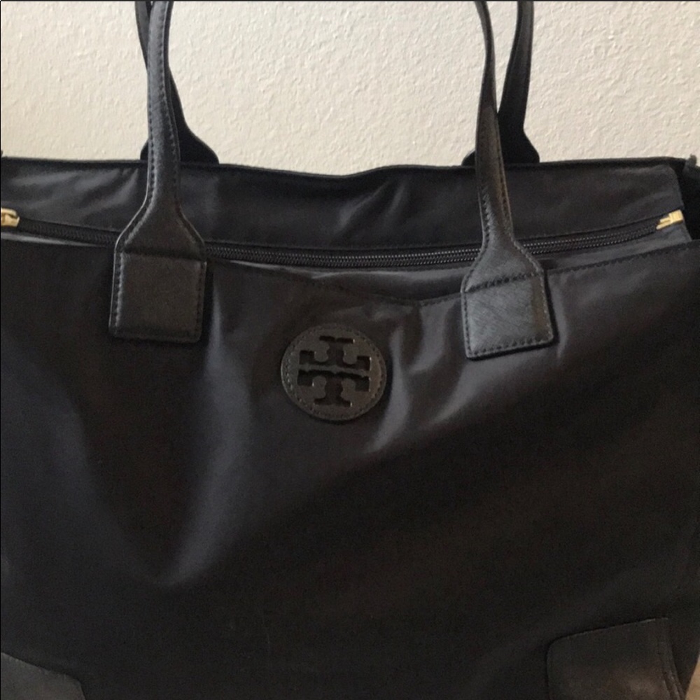 Tory Burch Ella Nylon & Saffiano Leather Tote - Picture 6 of 7